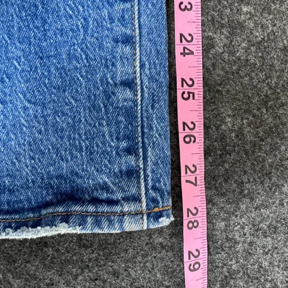 LEVI'S ribcage straight ankle jeans in jazz pop (sz25) - Picture 5 of 8